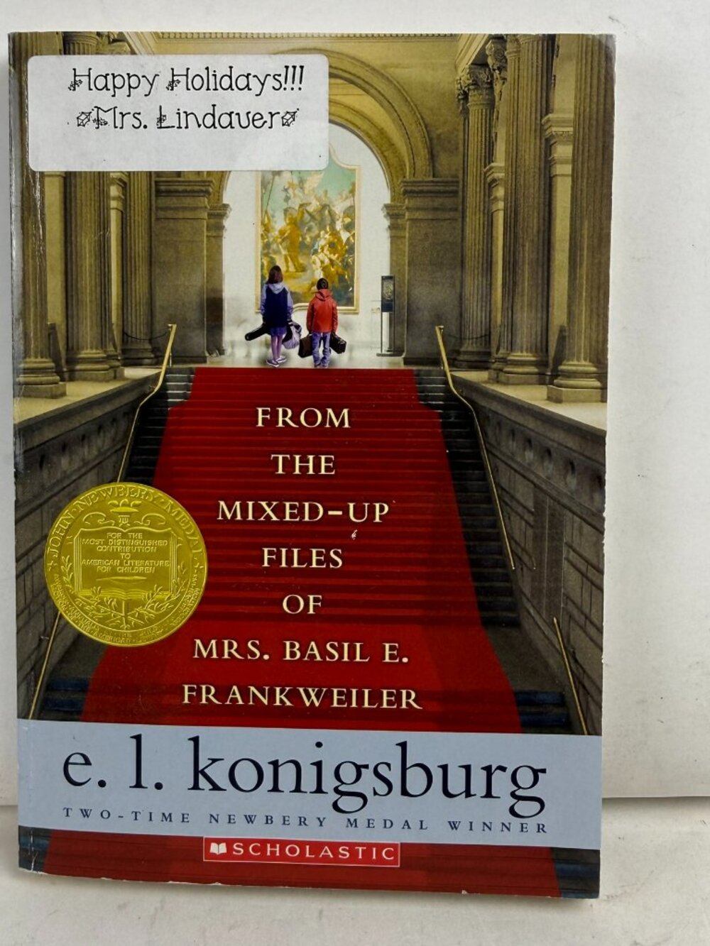 From the Mixed-Up Files of Mrs Basil E Frankweiler Konigsberg ISBN 9780545041737